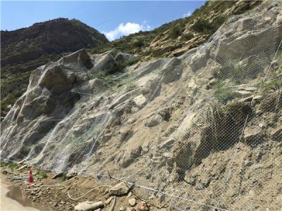 博爾塔拉精河下天吉水庫邊坡防護網施工案例